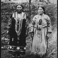 Mrs. George Walters and Mary, Dressed for White Earth Celebration.