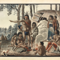 A Family from the Tribe of the Wild Sautaux Indians on the Red River