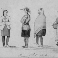 Costume Studies of Women of Indian Lorette, Lower Canada