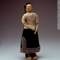 Female Cornhusk Doll Wearing Skirt