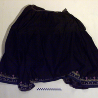 Woolen Skirt with Sky Dome Beadwork at Hem