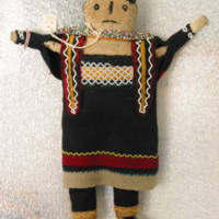 Female Doll Wearing Stroud Strap Dress Ensemble