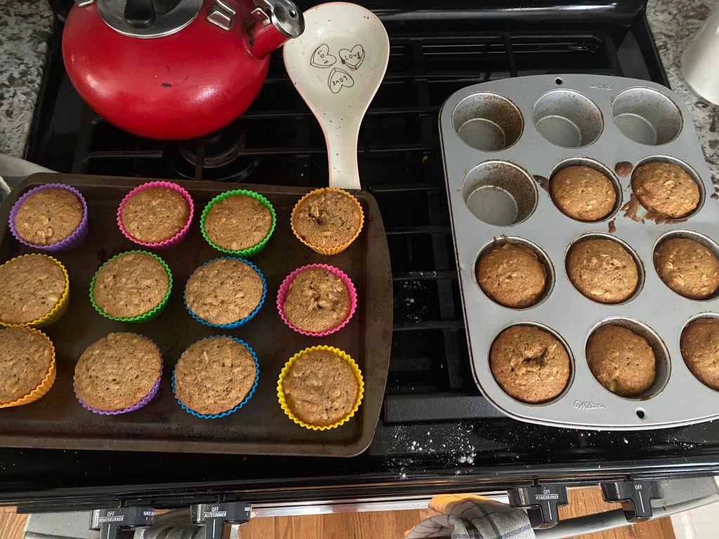 Muffins fresh out of the oven