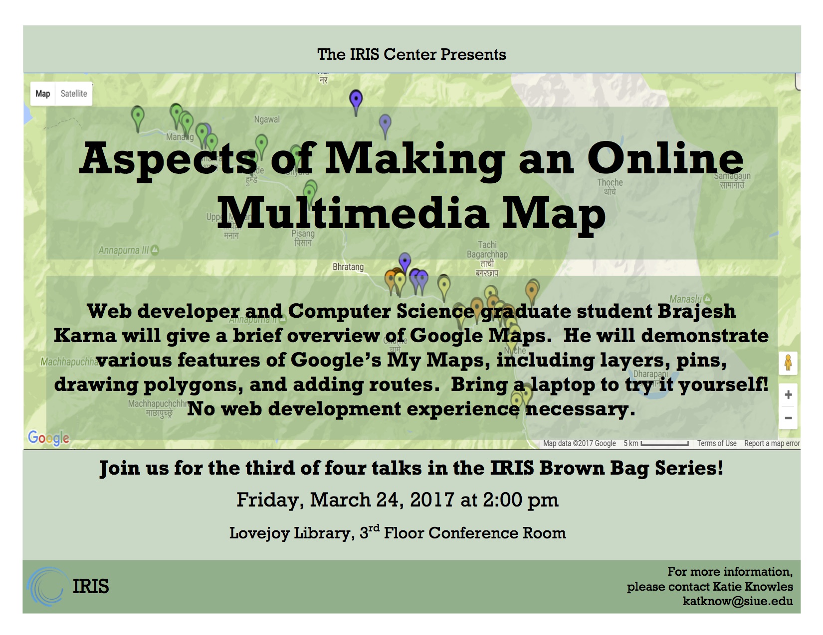 Mapping brown bag flyer iris